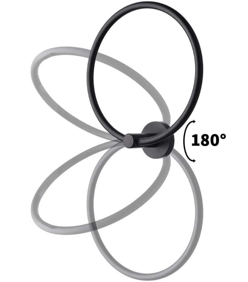 Держатель-кольцо для полотенец REA Mist REA-06904 Черный (231518) - фото 4