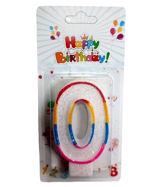 Свічка Stenson R90088 Цифра 0 (14070010)