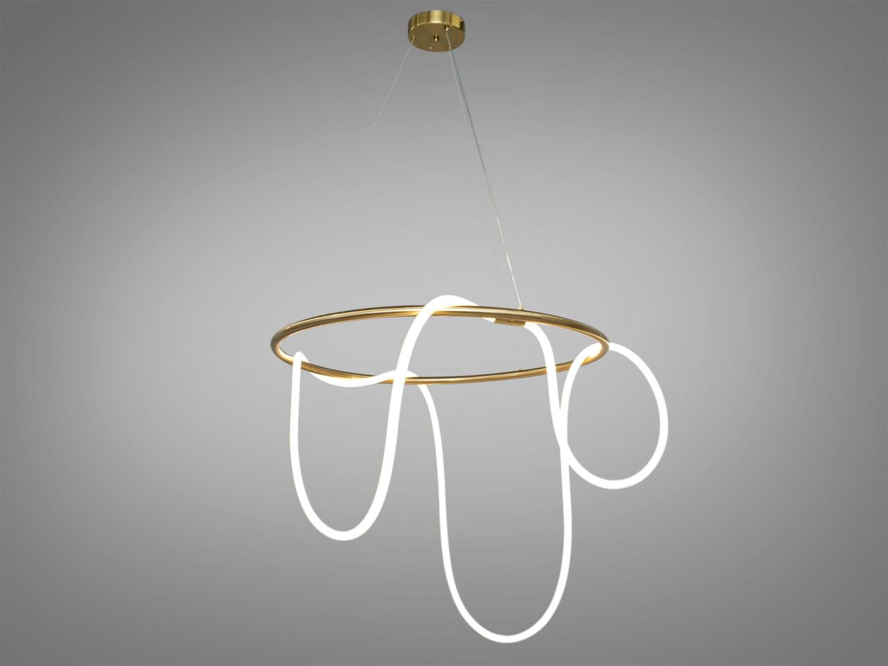Люстра LED для гостиной Y2101-800GD 32 Вт Золотой (3098116283)
