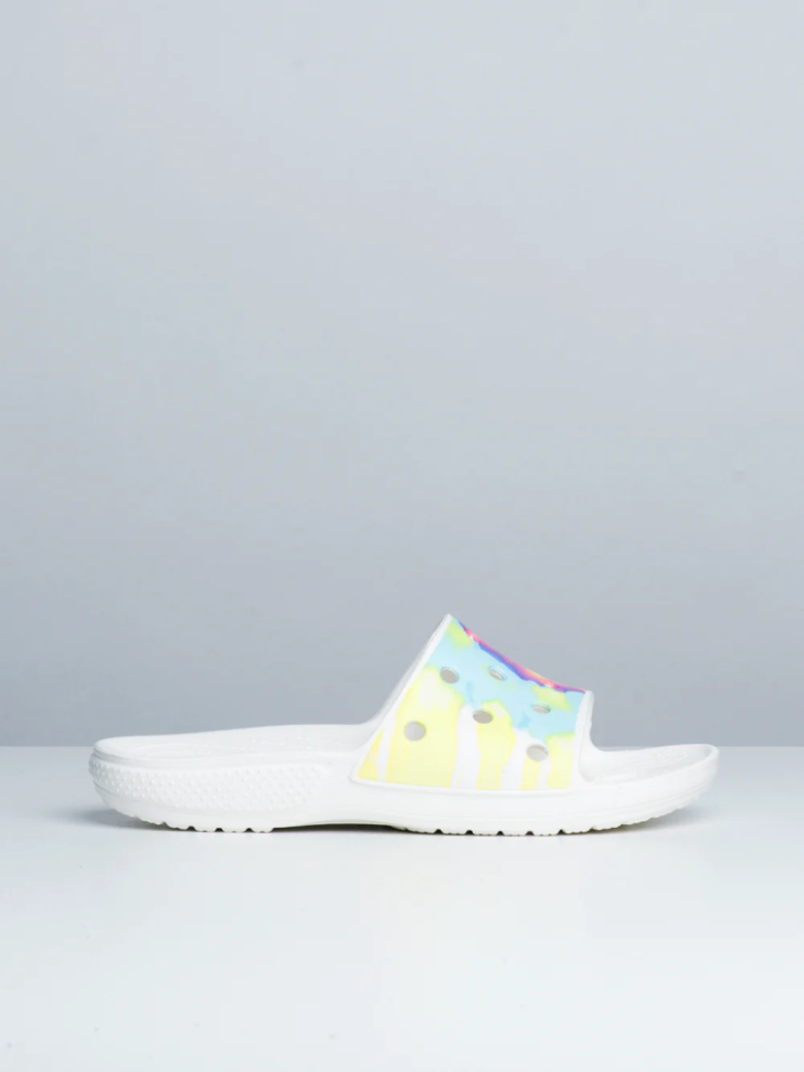 Шльопанці жіночі утеплені Crocs Classic Tie-Dye Slide р. 43-44 Білий (5285) - фото 13 Шльопанці жіночі утеплені Crocs Classic Tie-Dye Slide р. 43-44 Білий (5285) - фото 13