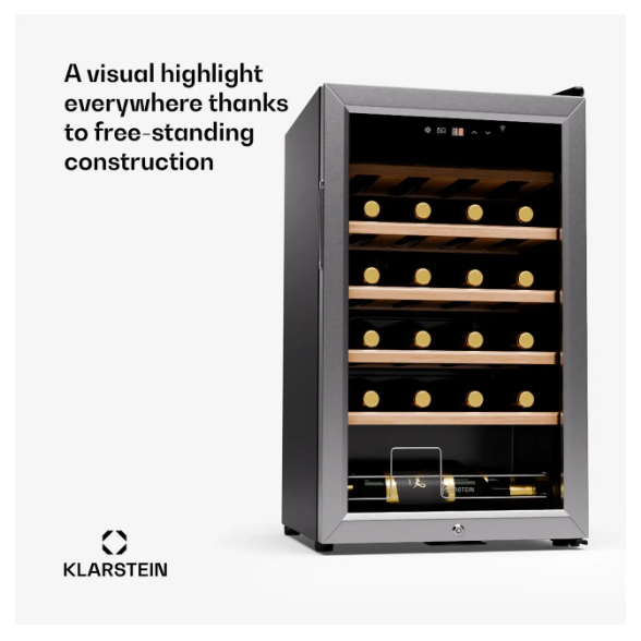 Холодильник винний KLARSTEIN Shiraz Premium Smart на 24 пляшки (10045339) - фото 6