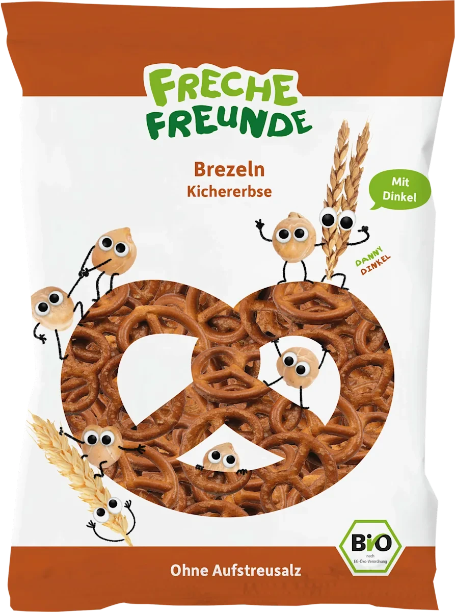 Крендельки зі спельти та нуту для дітей з 3 років Freche Freunde 75 г