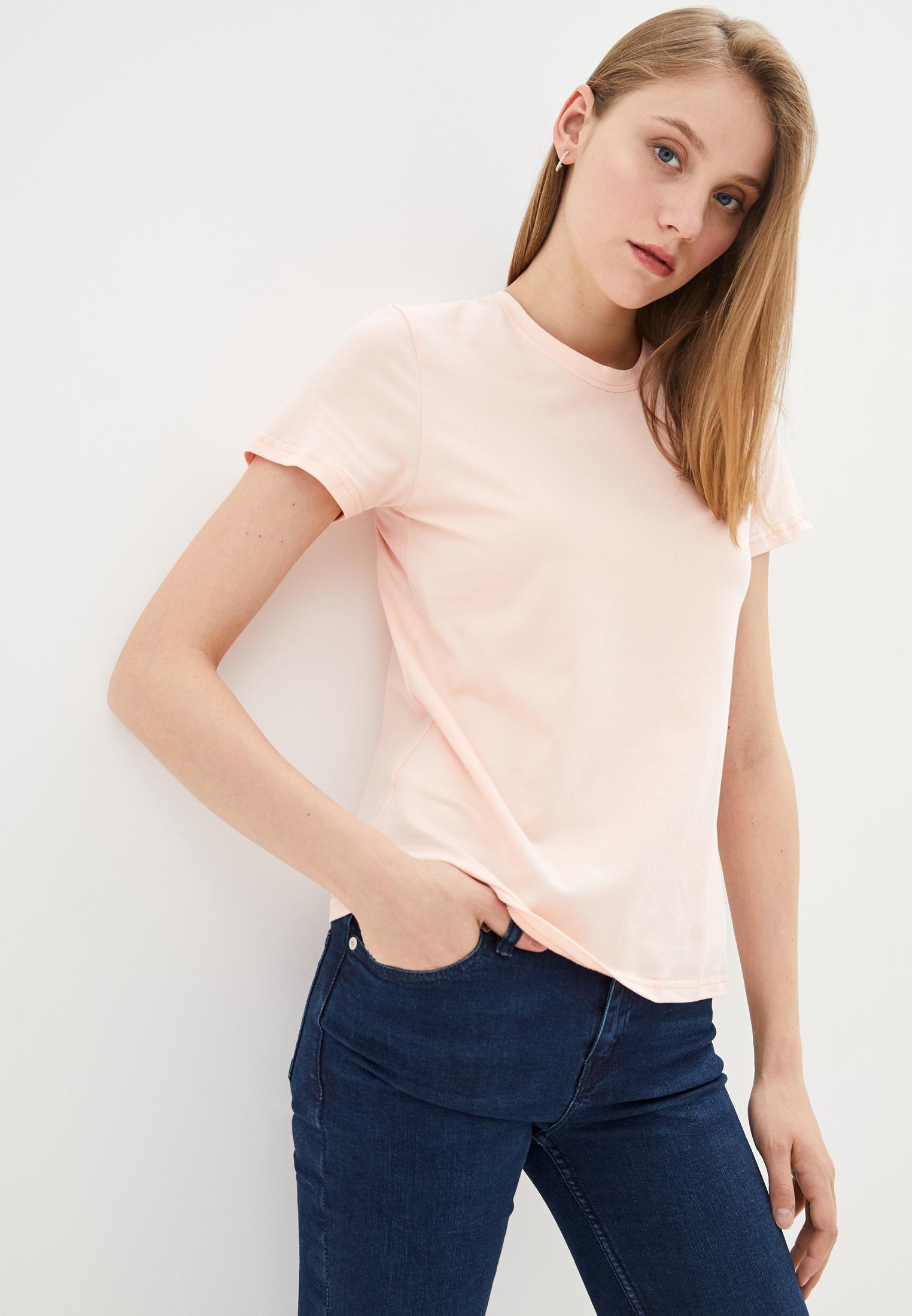 Футболка женская Hibrand M Персиковый (Wn104)