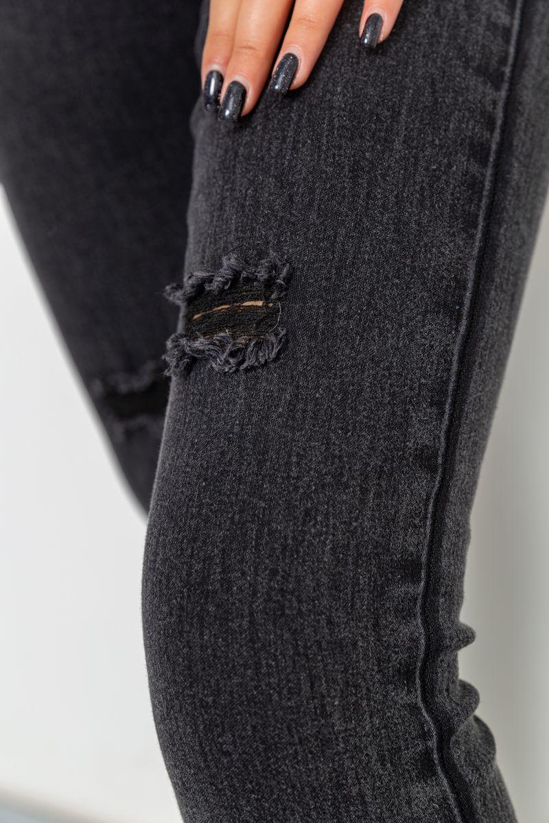 Джинсы женские стрейч Ager 214R1483 р. 28 Темно-серый (65c603cd7c4d011754176bd3) - фото 5