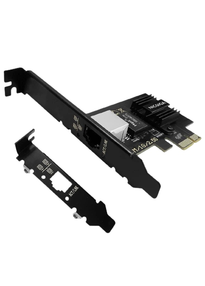 Мережевий адаптер NICGIGA 2.5G Base-T PCIe Realtek RTL8125B 2,5 Gbps 1Gbps 100Mbps PCI Express Gigabit (X001G4FLFL) - фото 1 Мережевий адаптер NICGIGA 2.5G Base-T PCIe Realtek RTL8125B 2,5 Gbps 1Gbps 100Mbps PCI Express Gigabit (X001G4FLFL) - фото 1