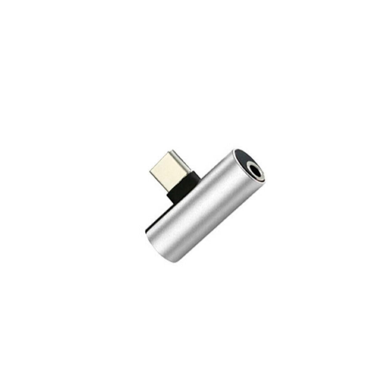 Переходник 2в1 USB-C Type C в 3,5mm Jack AUX Audio (968495858)