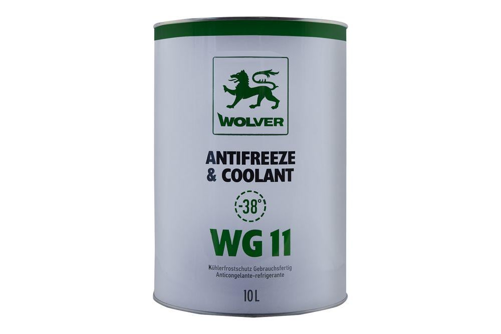 Антифриз Wolver Antifreeze&Coolant Ready для использования G11 до-40°C 10 л Зеленый (46585)