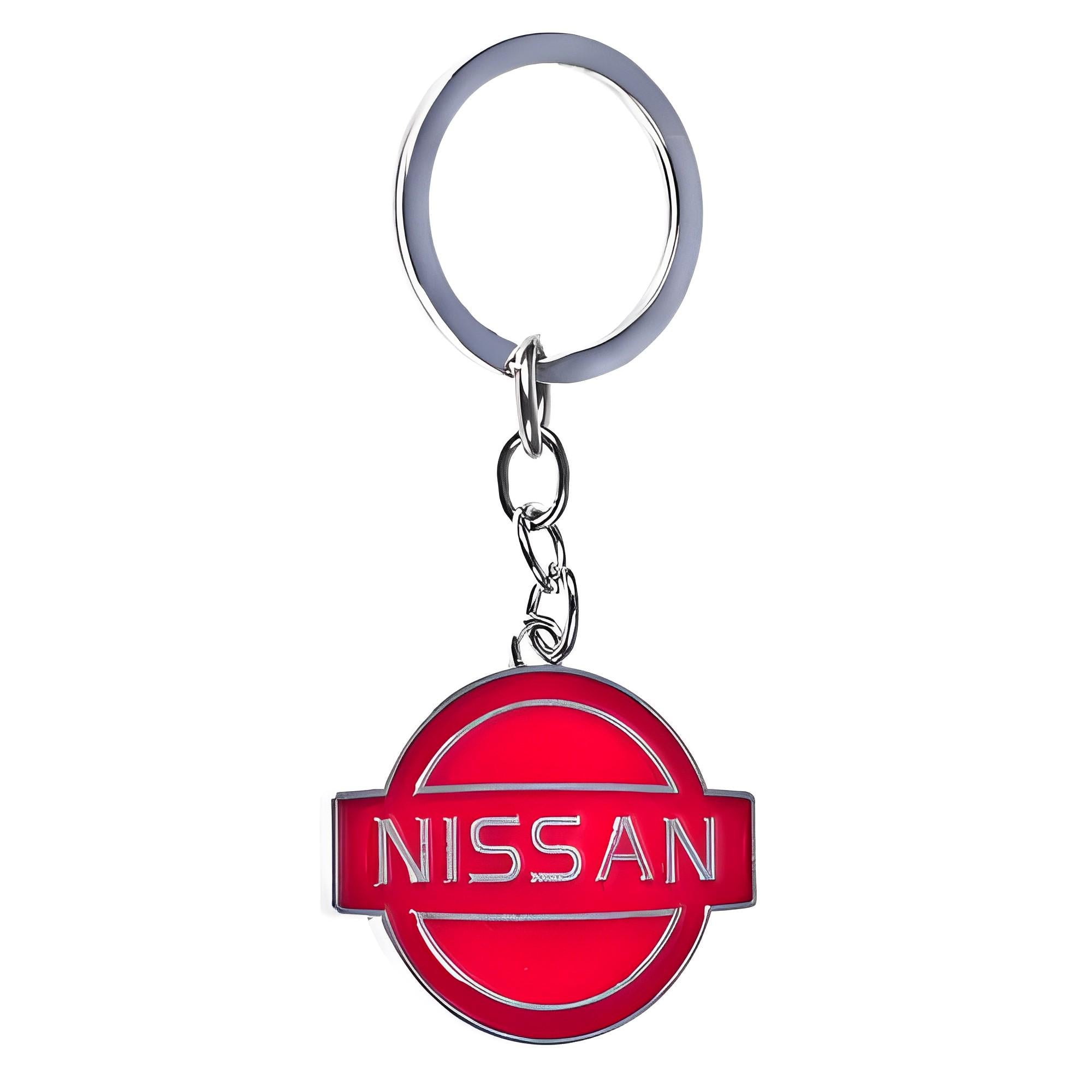 Брелок металлический на цепочке Nissan CN односторонний (00000031644)