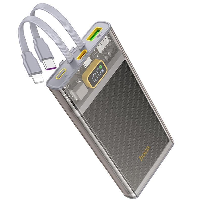 Повербанк Hoco J104 Discovery Edition 22,5W with cable 10000 mAh Gray (00000067625_1)