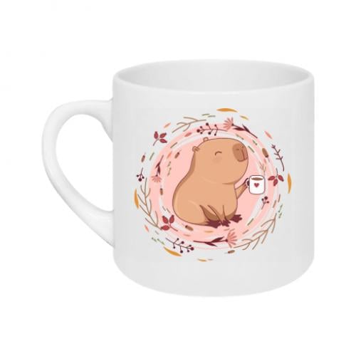 Чашка Маленькая капибара 180 мл Белый с рисунком (14891122-1-180767)