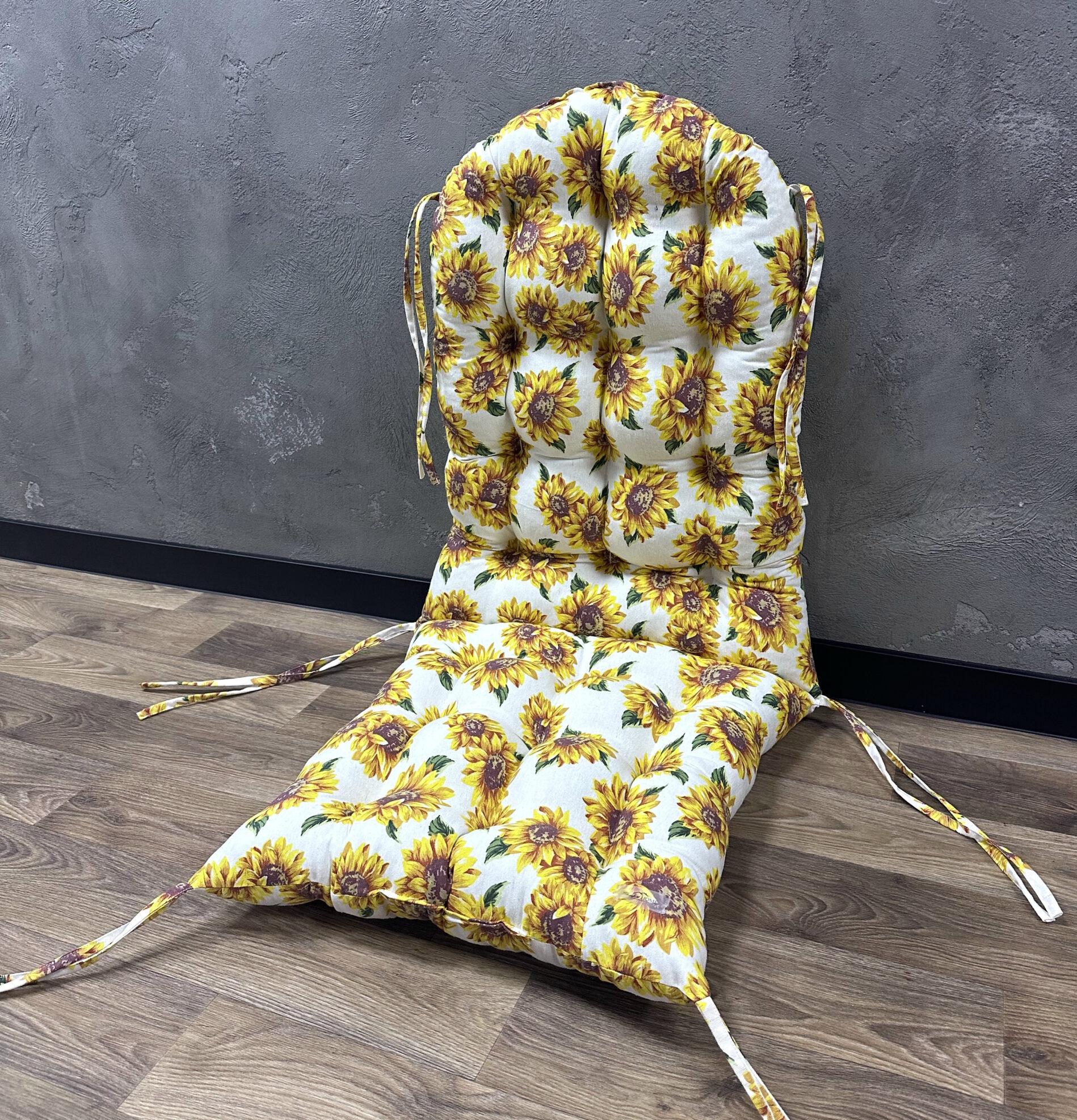 Подушка для кресла Comfort Home Sunflowers 60х60х90 см