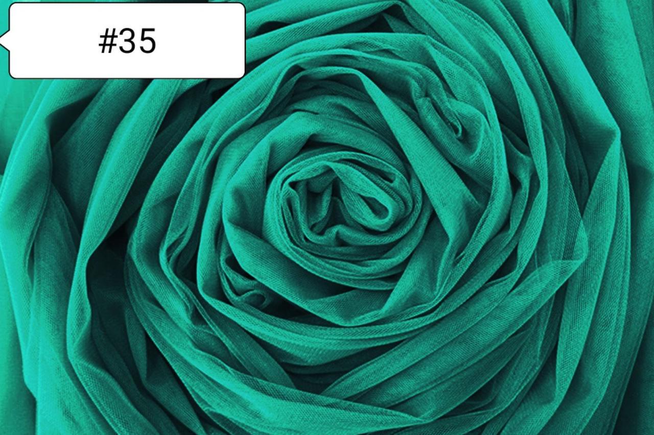 Ткань евросетка №35 Тропический зеленый (1731523415)