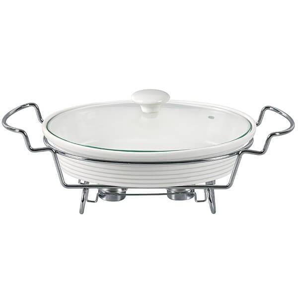 Мармит Maestro овальный 2,5 л 35x24 см жаропрочное стекло (11460-74 MR)