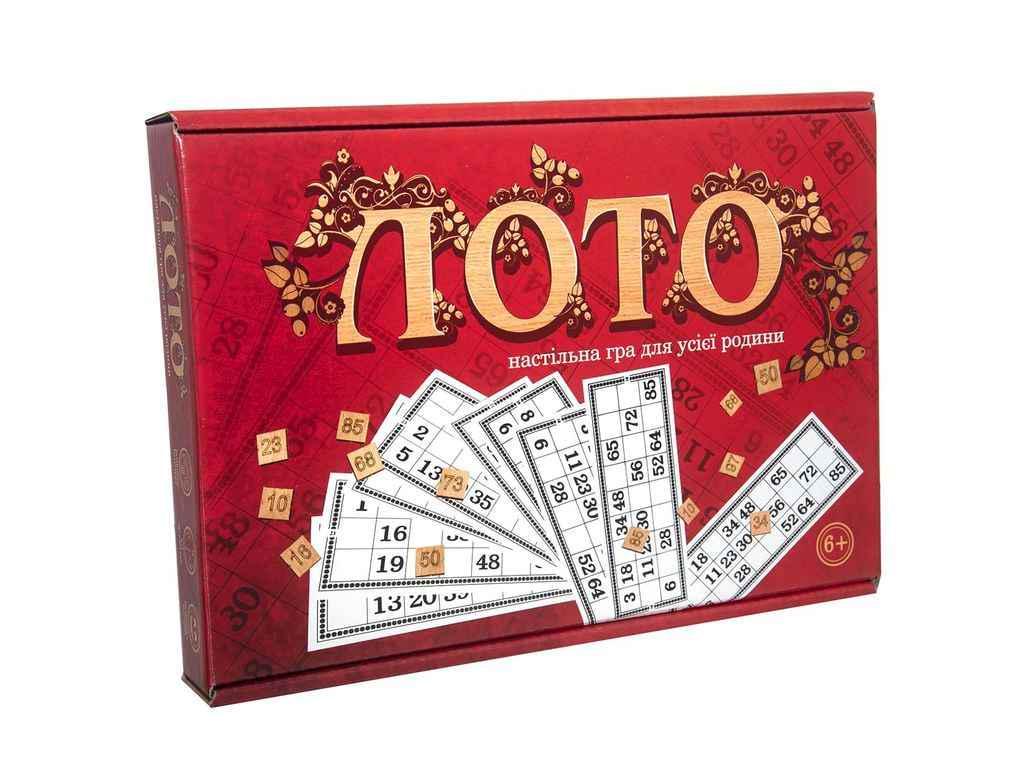 Настольная игра Strateg Лото с деревянными фишками 27-19,5-4 см 30656 (842382)