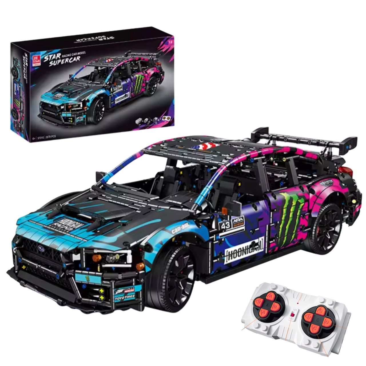 Конструктор JIE STAR Subaru WRX STI на радіокеруванні 2978 деталей Конструктор JIE STAR Subaru WRX STI на радіокеруванні 2978 деталей