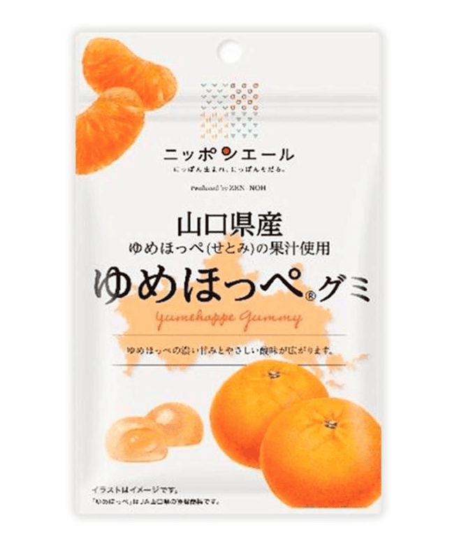 Конфеты желейные ZEN-NOH Gummy Yumehoppe со вкусом мандарина 40 г