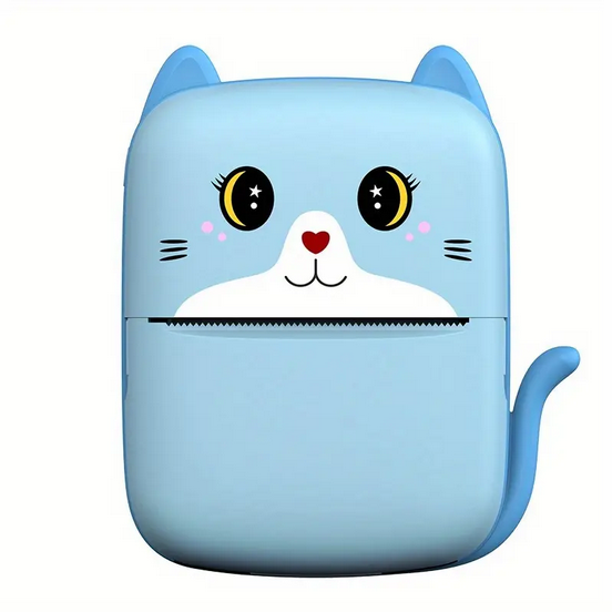 Термопринтер Котик Bluetooth USB Синий (A8EB) Термопринтер Котик Bluetooth USB Синий (A8EB)