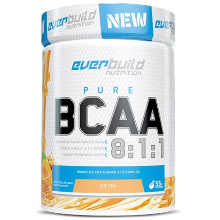 Аминоксилоты ВСАА EverBuild Nutrition BCAA 8:1:1 300 г Холодный чай (4403)