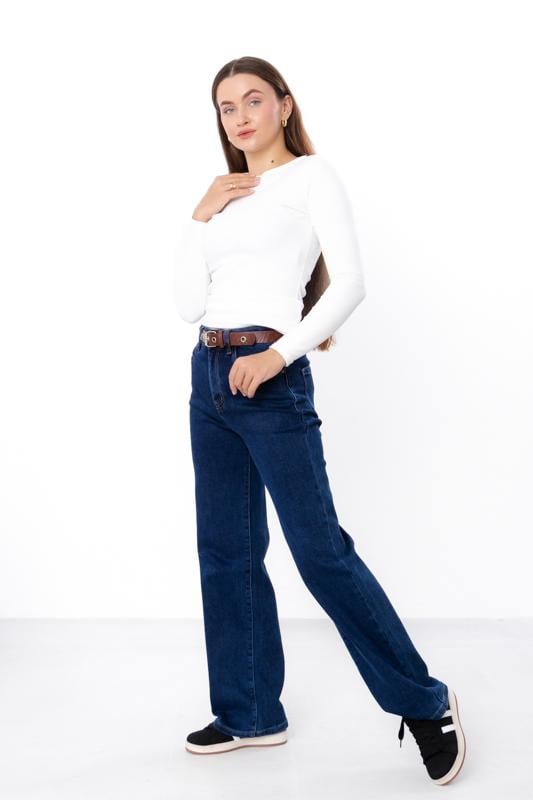 Джинси жіночі зимові Носи Своє на флісі розкльошеного крою р. 25 Синій (14292)