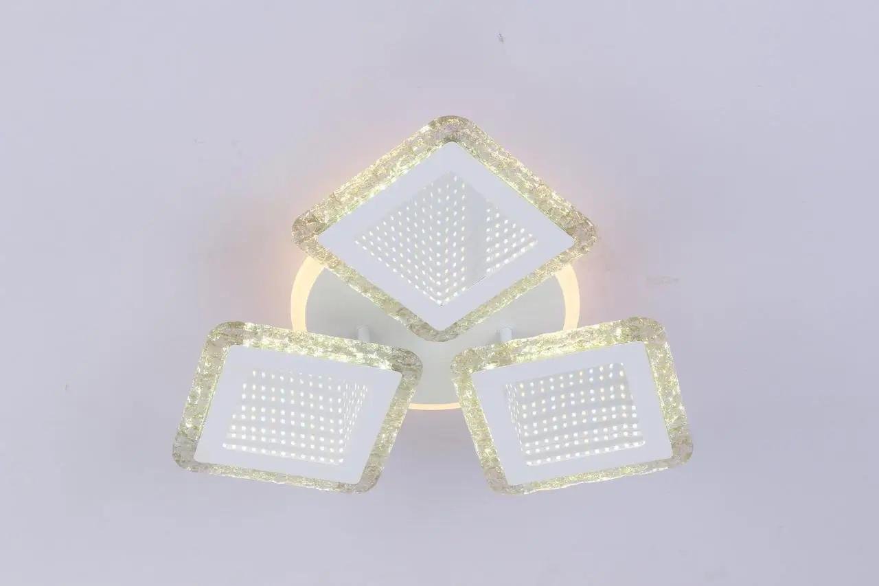 LED-люстра потолочная Valeso V-K39937-3+1 WT с пультом 91W (28688770)