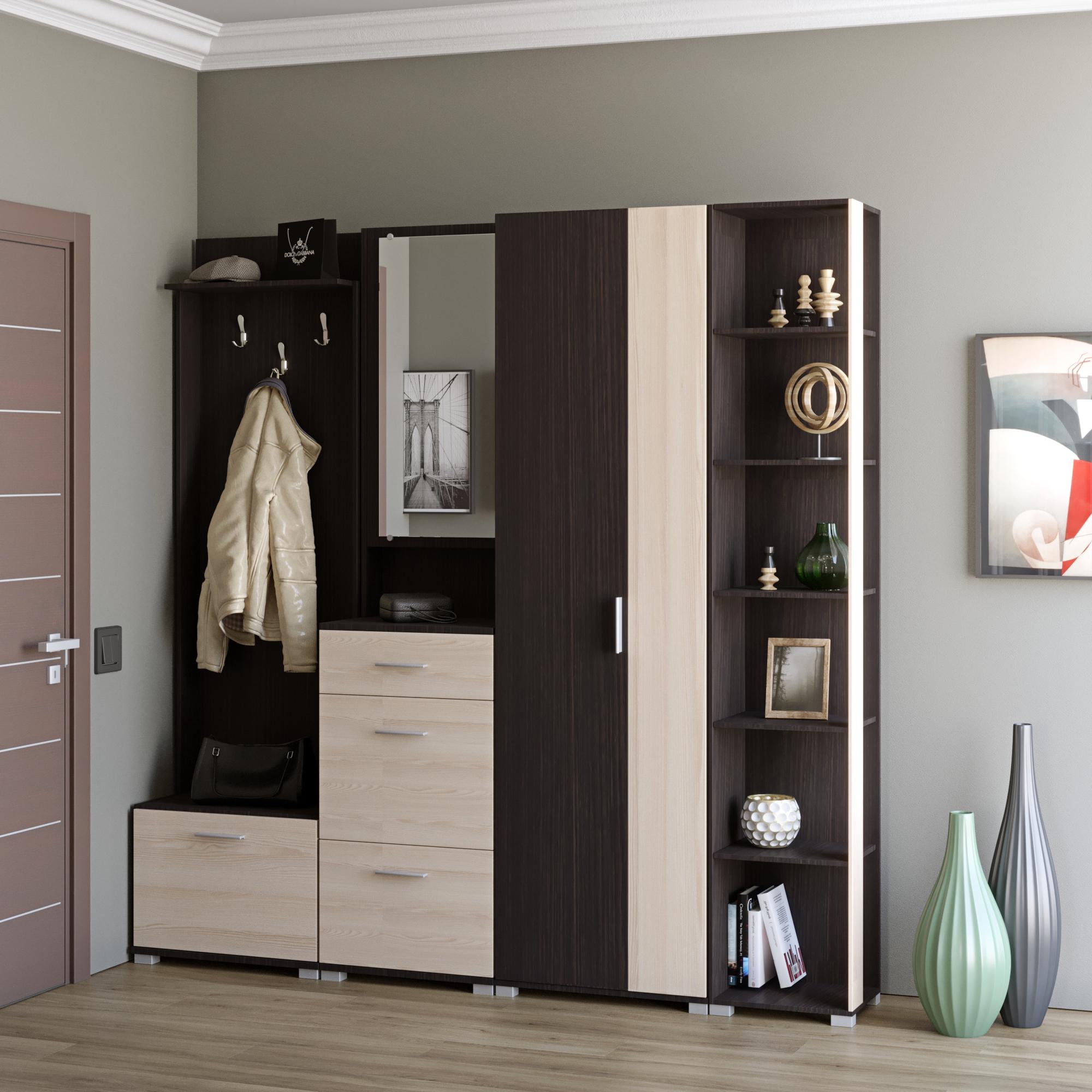 Передпокій Еверест Бриз-4 з розстібною шафою ШП-2 4 ел.