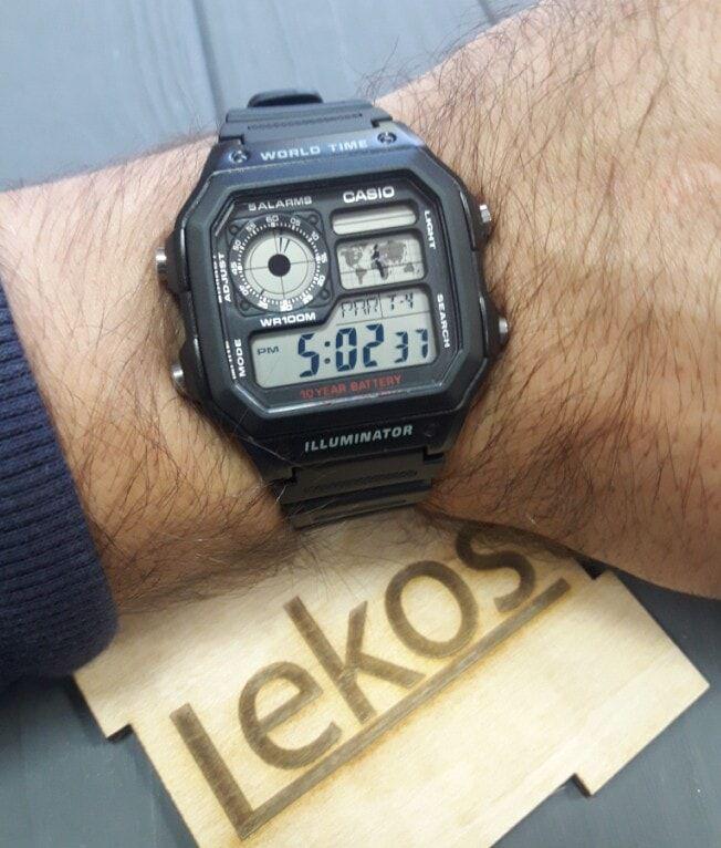 Мужские Часы Casio AE-1200WH-1AVEF Кварцевые - фото 4