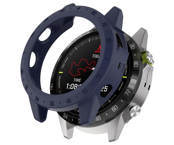 Чехол силиконовый без стекла Protective Cover для Garmin MARQ Gen 2 Темно-синий