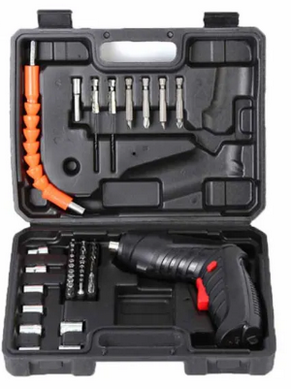 Шуруповерт акумуляторний поворотний 47в1 USB в валізі (21576796) - фото 4 Шуруповерт акумуляторний поворотний 47в1 USB в валізі (21576796) - фото 4