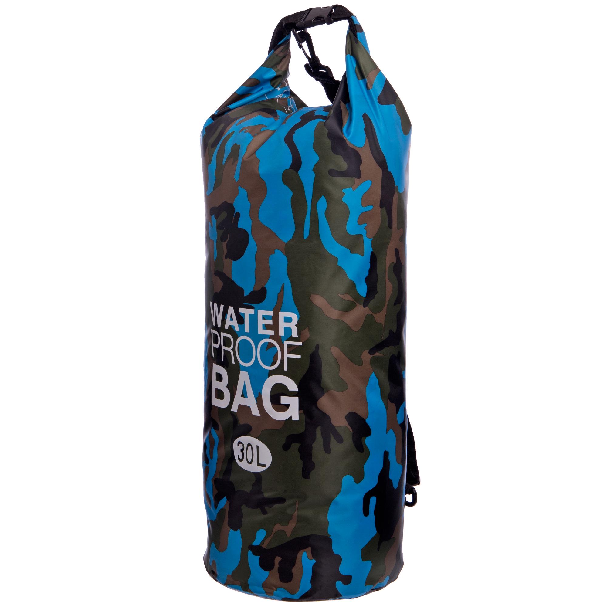 Водонепроникний гермомішок SP-Sport Waterproof Bag TY-6878-30 30л Мілітарі/Синій (NA001443)