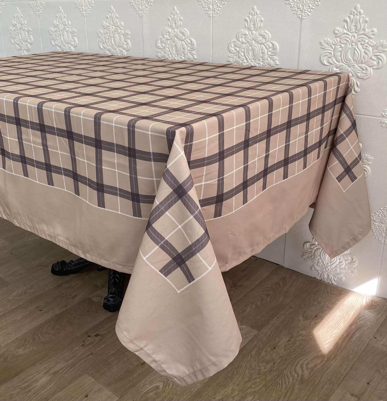 Скатерть Maison D'or Harmony Model 2 160x220 см Beige/Brown (CN19032)