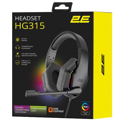 Навушники 2E HG315BK-7.1 Gaming RGB USB 7.1 112 дБ 32 Ом Black (12910079) - фото 9