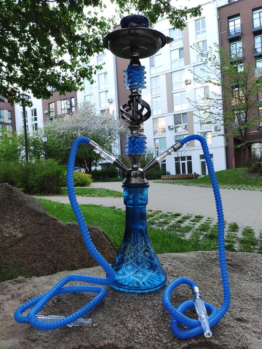 Кальян Hookah Farida 55 см на 2 персоны Blue