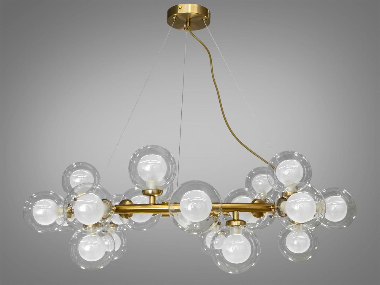 Люстра EcoLed в стиле Loft Пузыри на 25 лампы LQ7061/25BR Бронзовый