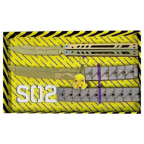 Ножи сувенирные Бабочка Legacy & Tanto Якудза Gold (185305)