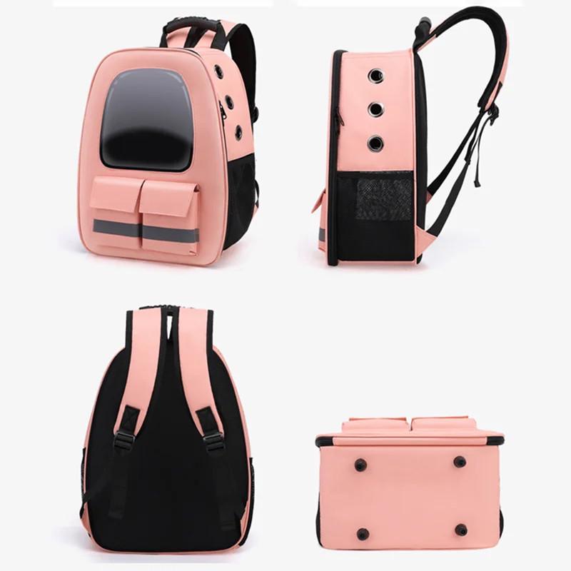 Рюкзак для перенесення домашніх тварин CosmoPet CP-36 з ілюмінатором 53x23x27 см Pink (3_04850) - фото 4 Рюкзак для перенесення домашніх тварин CosmoPet CP-36 з ілюмінатором 53x23x27 см Pink (3_04850) - фото 4