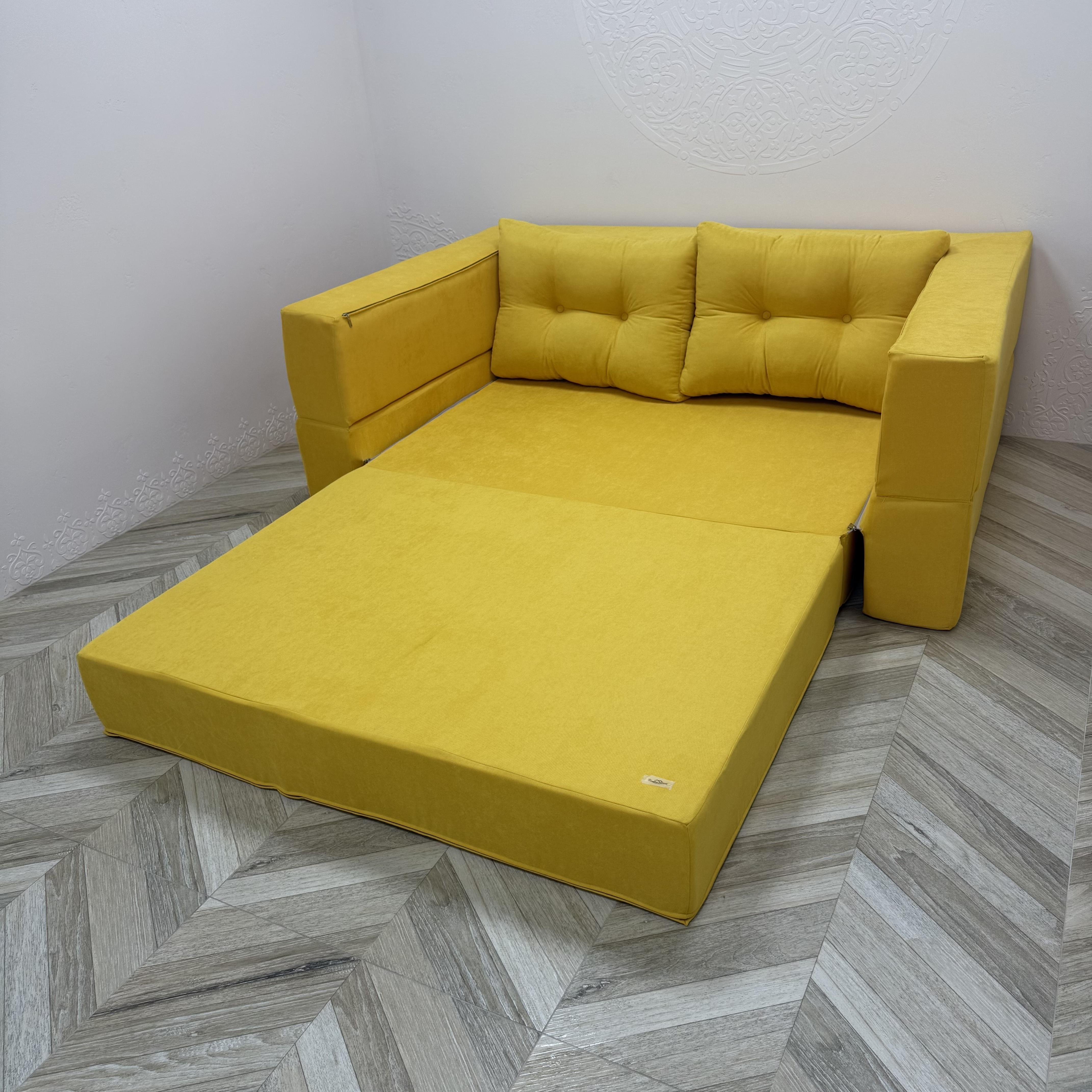 Бескаркасный кровать-диван трансформер с подушками Comfort Home maxi софт 225х170 см