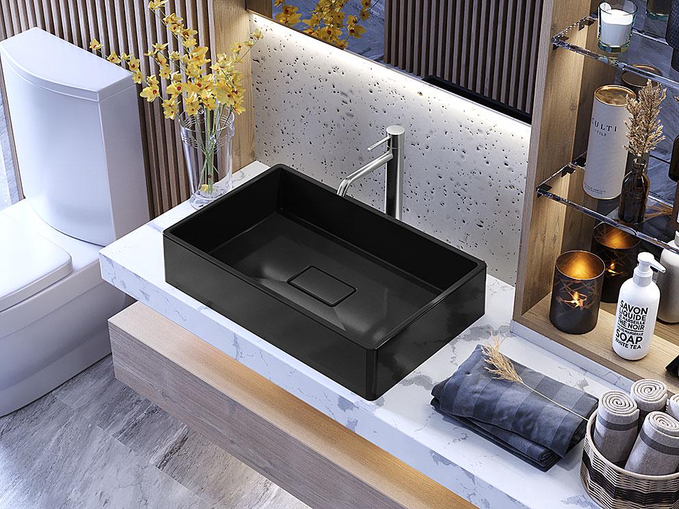 Умивальник накладний Status Kros 60 Black (29529297)