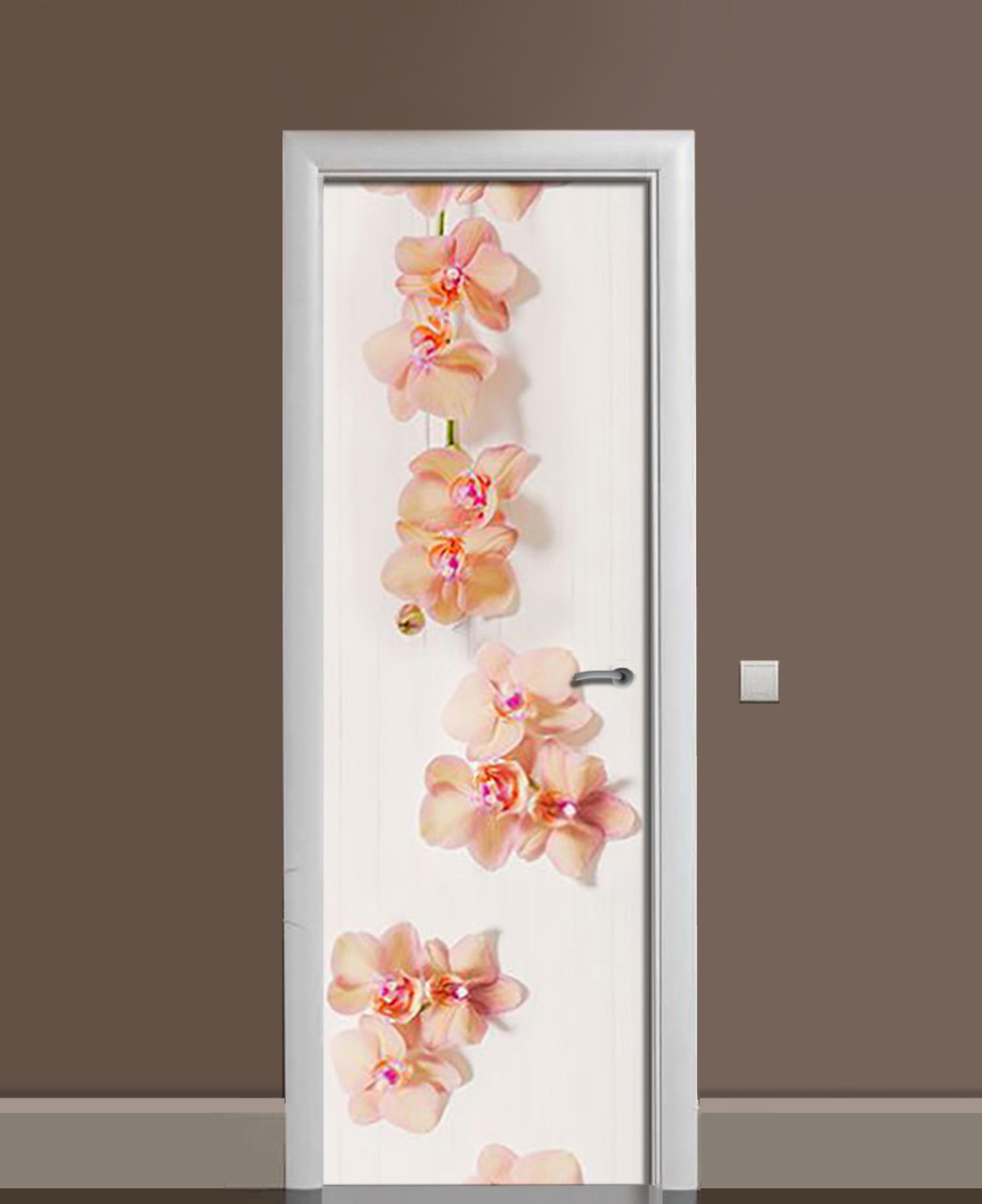 Наклейка 3D на дверь Zatarga "По кремовым следам" виниловая 650х2000 мм Наклейка 3D на дверь Zatarga "По кремовым следам" виниловая 650х2000 мм