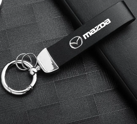 Брелок для автомобильных ключей Mazda экокожа/металлический (1828802346) Брелок для автомобильных ключей Mazda экокожа/металлический (1828802346)