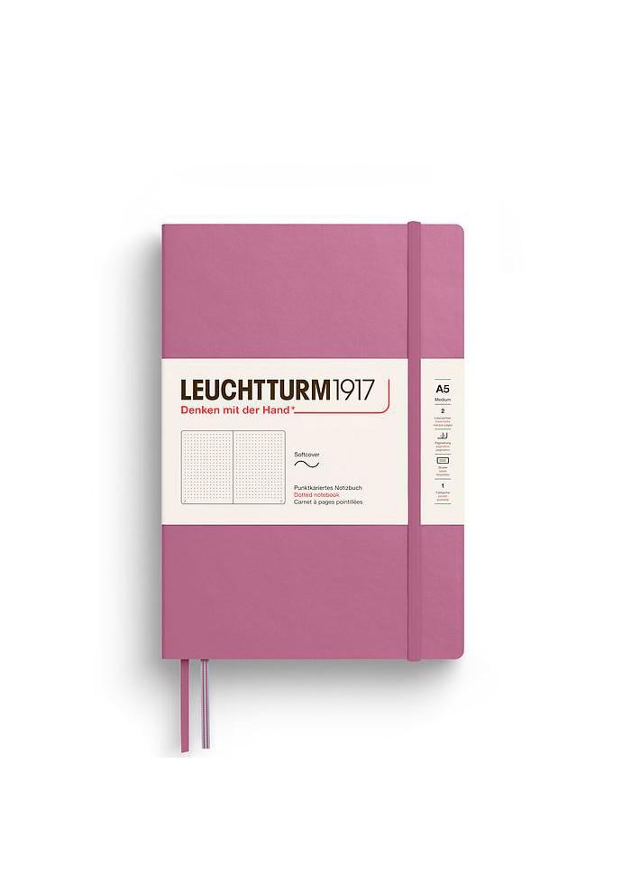 Блокнот Leuchtturm1917 средний мягкая обложка точка Dusty Rose (372201)