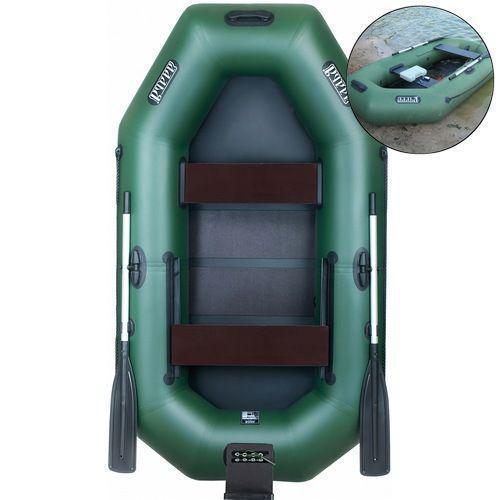 Надувная лодка Ладья ЛТ-250ЕСТ ПВХ 2-х местная/гребная с транцем/реечное дно - фото 2