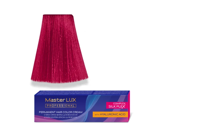 Крем-краска для волос стойкая Master LUX 88.56 светло-русый яркий 60 мл Красно-фиолетовый Крем-краска для волос стойкая Master LUX 88.56 светло-русый яркий 60 мл Красно-фиолетовый