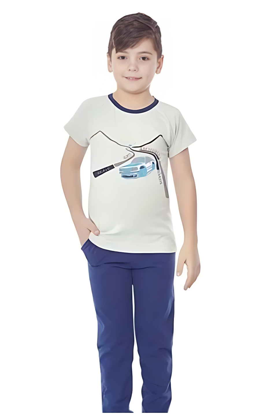 Домашний костюм-пижама для мальчика BAYKAR р. 10 140-146 см 10-11 лет Серый (9617-223)