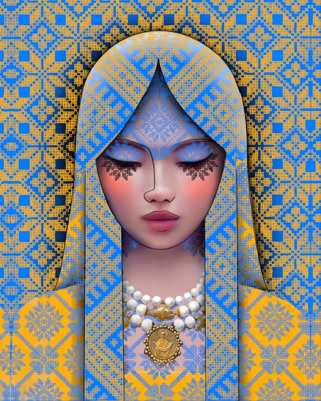 Алмазная мозаика патриотическая Santi Несокрушимая на подрамнике 40х50 см (954342)