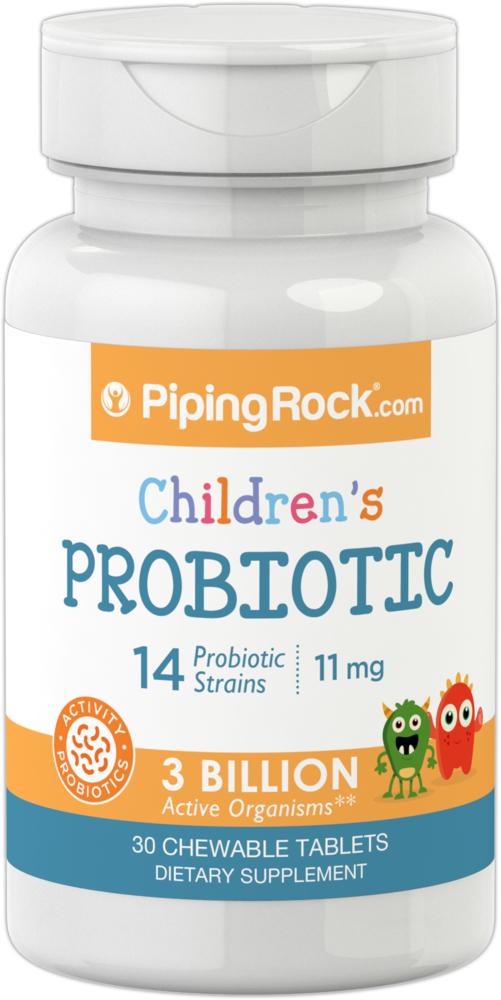 Пробіотики для дітей Piping Rock Children's Probiotic 14 Strains 3 Billion Organisms 30 chewable tablets natural berry Пробіотики для дітей Piping Rock Children's Probiotic 14 Strains 3 Billion Organisms 30 chewable tablets natural berry