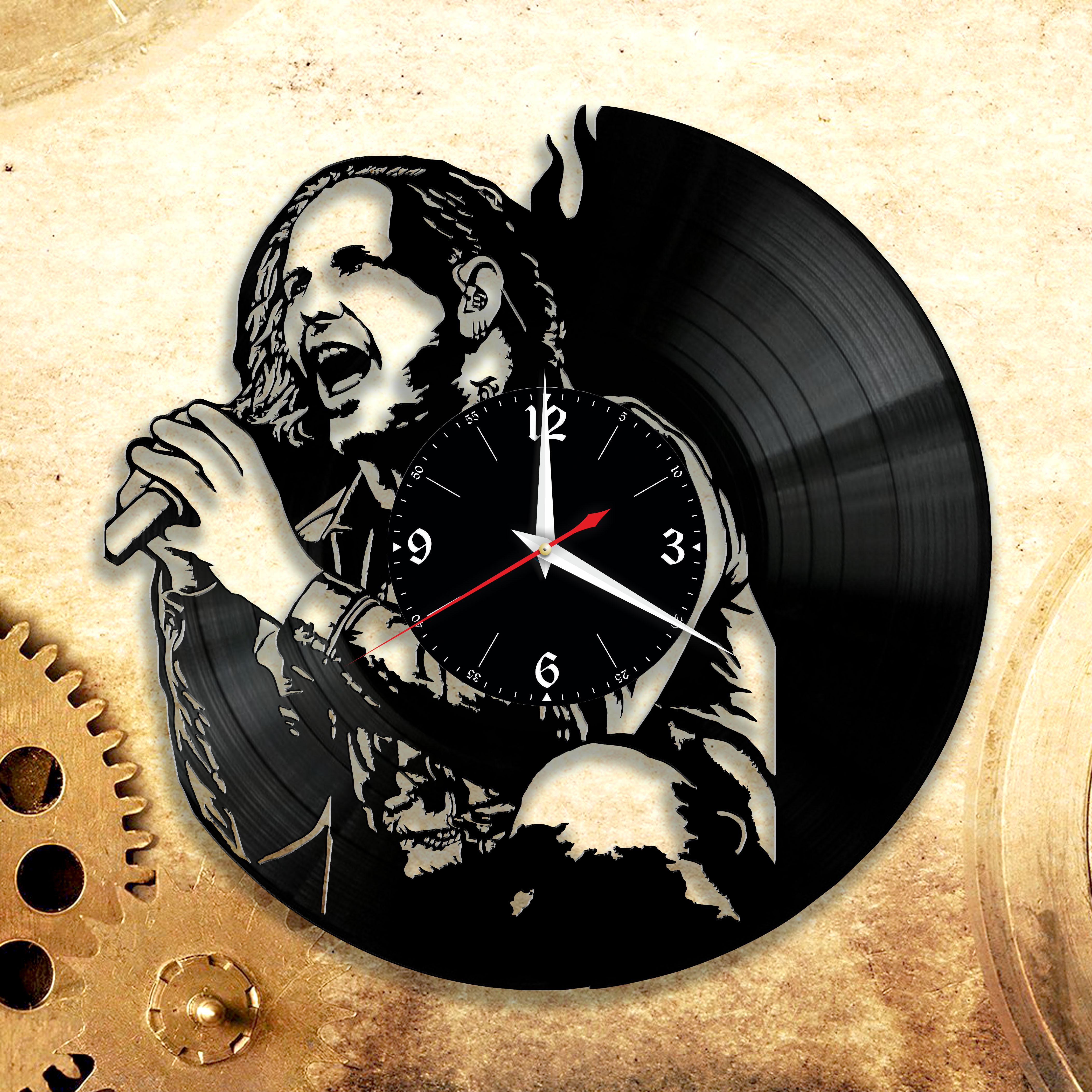 Годинник настінний Slipknot Корі Тейлор 3286 з вінилової платівки