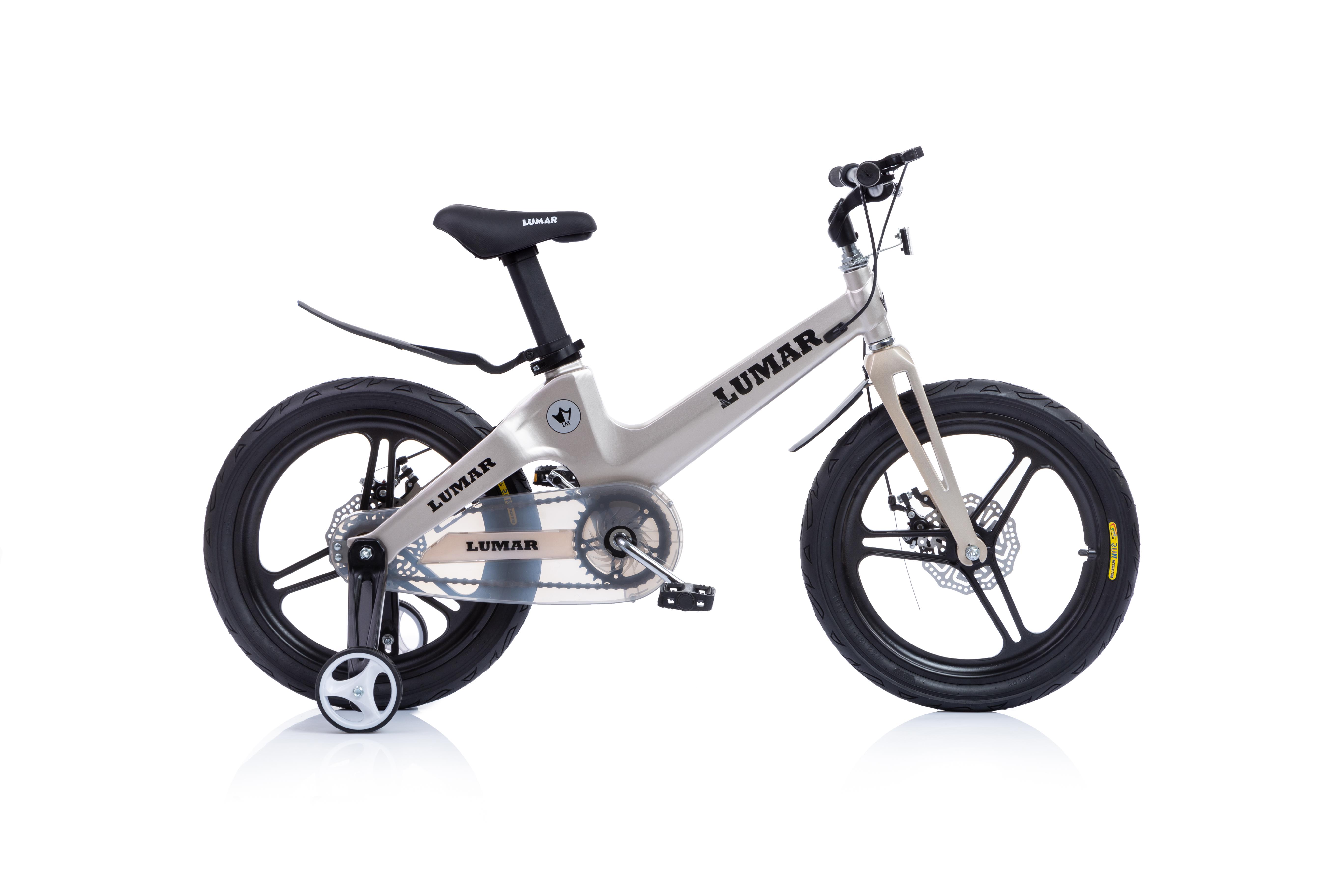 Магнієвий дитячий велосипед LUMAR 18" Срібний (1803)