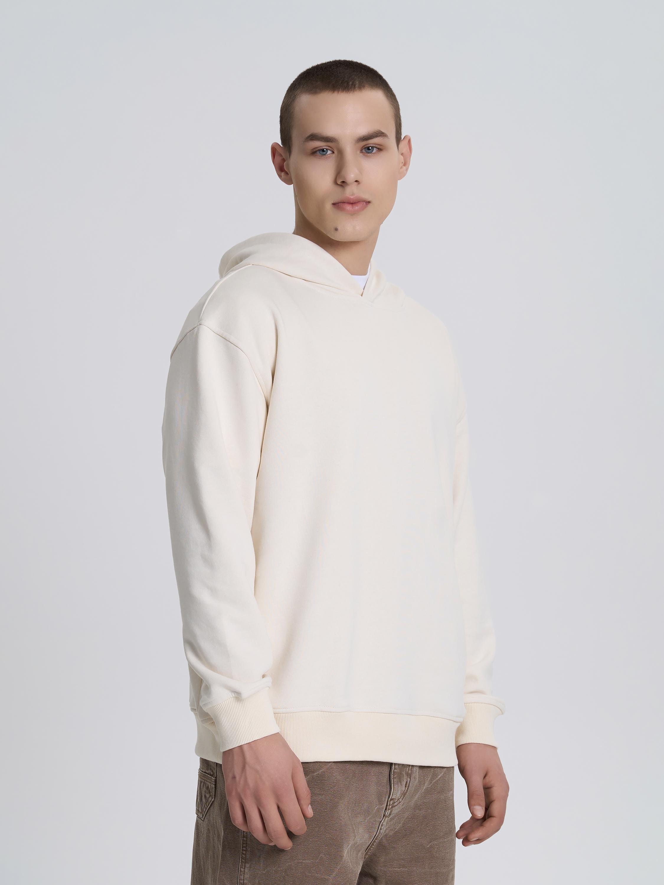 Худи мужской без кармана ROZA 240619 XL Светло-бежевый (4824005723605)
