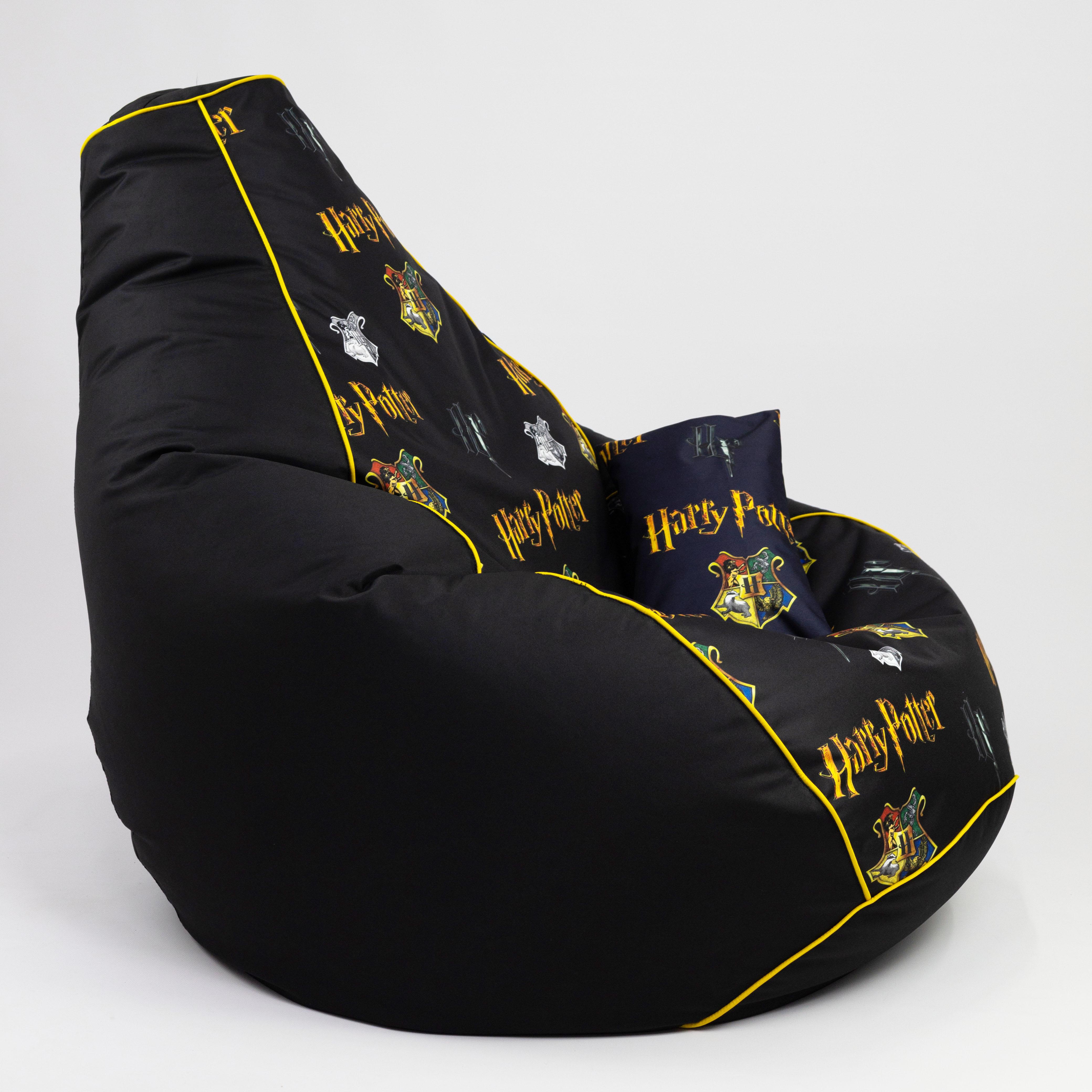 Бескаркасное кресло-мешок и подушечка Flex Oksford Harry Potter с кантиком ХXL 140х100 см (100033) - фото 5