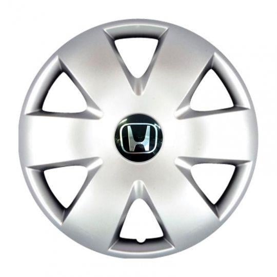 Ковпаки автомобільні SKS 308 R15 з логотипом Honda 4 шт. Сріблястий